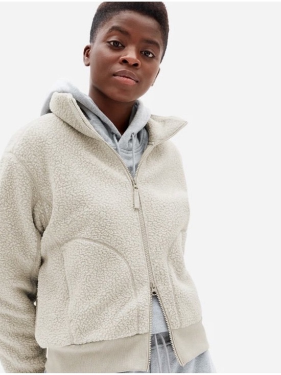 Everlane Jackets & Blazers - Everlane ReNew Teddy Fleece Bomber Jacket size small